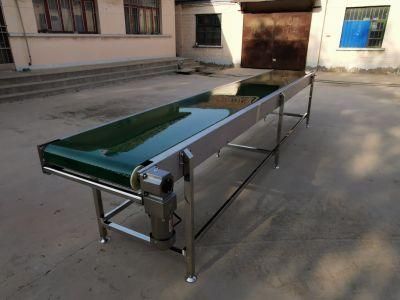 PVC Green Flat Belt Conveyor / Aluminum Profiles Conveyer System for Industrial Assembly Production