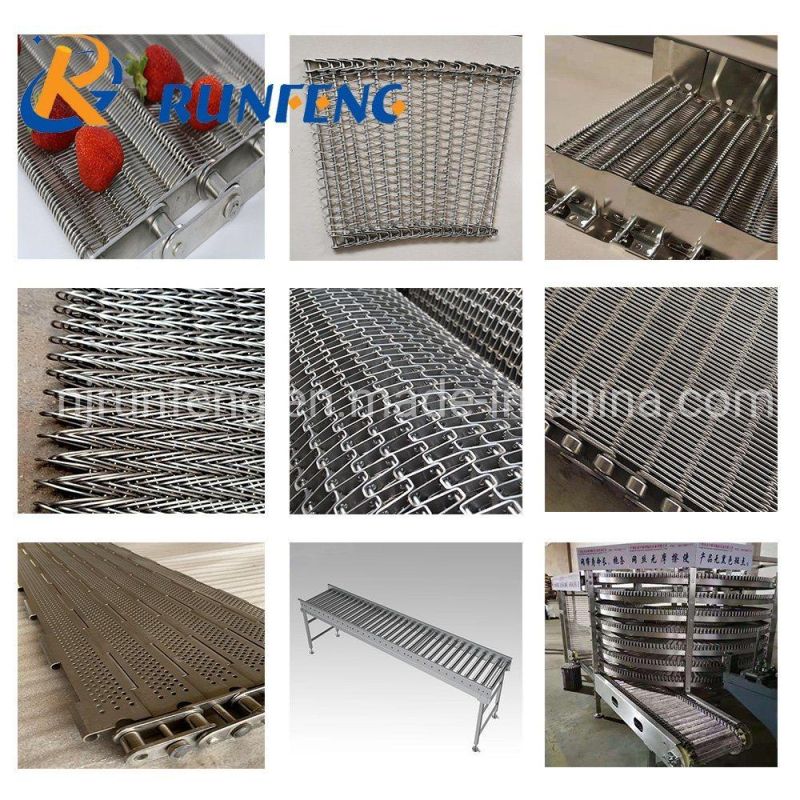 Eye Link Wire Ring Conveyor Belt for Hot Treatment, Drying, Tunnel Oven, Baking, Freezing, Heating, Frying