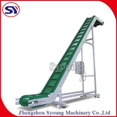 Incline Modular Plastic Skirt Belt Conveyor for Cassava Chips